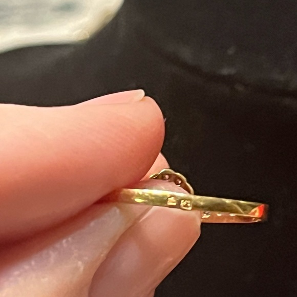 22 k gold Estate Ruby and diamond engagement ring, size 7.0 - Picture 7 of 10